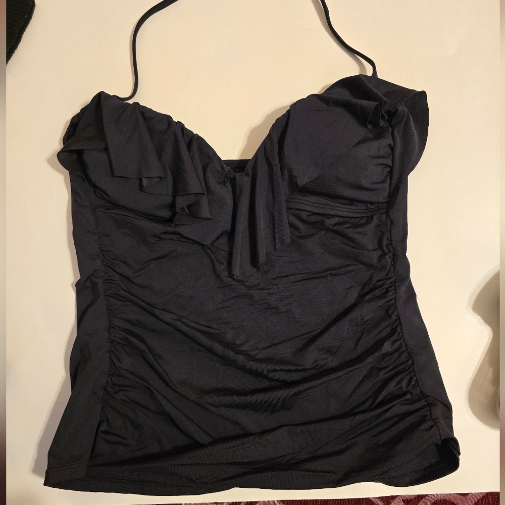 Apt. 9 Sleek Black Swim Top